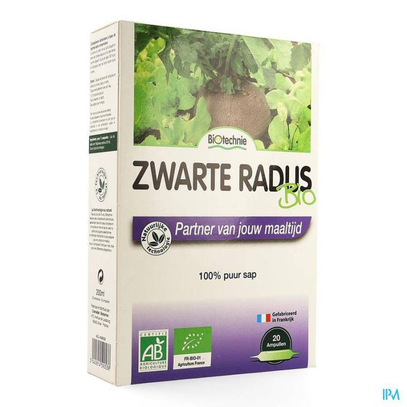 Zwarte Radijs Bio Amp 20x10ml Biotechnie