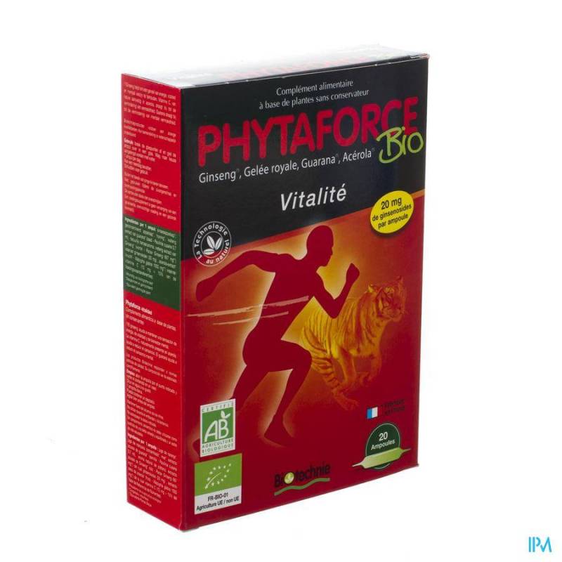 PHYTAFORCE AMP 20X10ML BIOTECHNIE