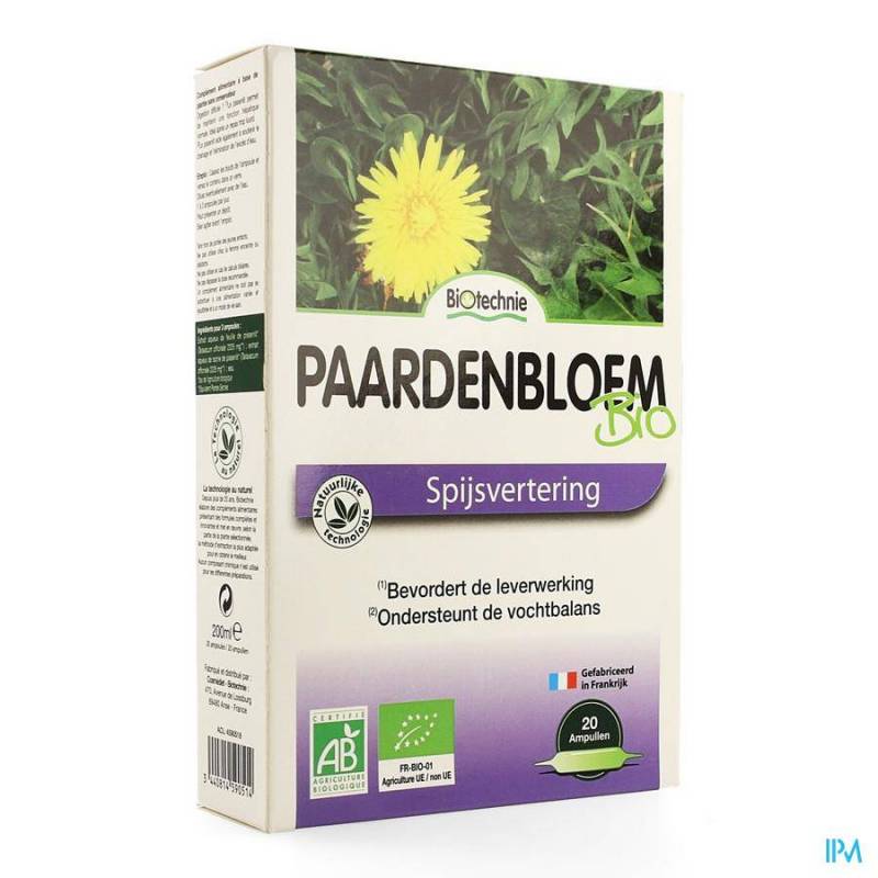 PISSENLIT BIO AMP 20X10ML BIOTECHNIE