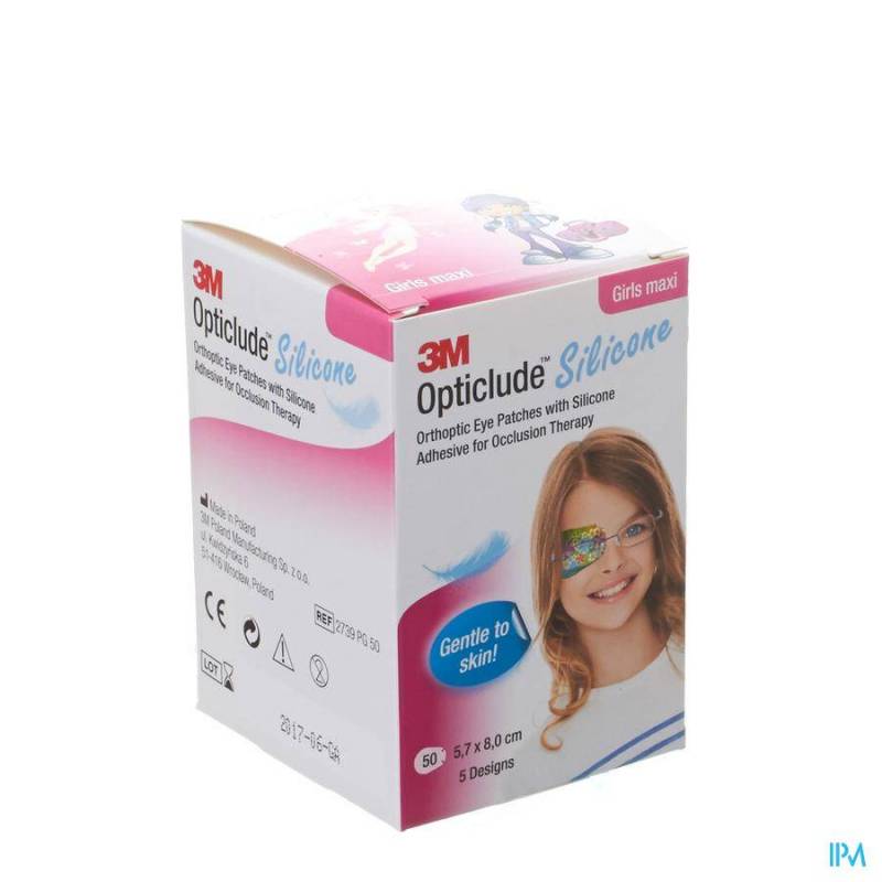 OPTICLUDE 3M SILICONE EYE PATCH GIRL MAXI 50