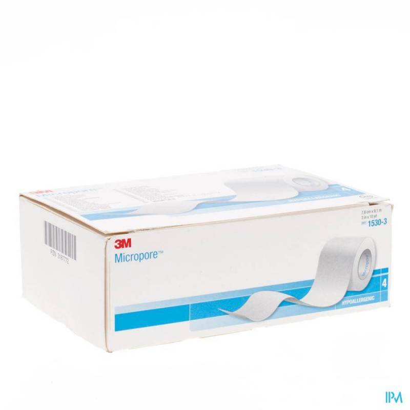 MICROPORE 3M SPARADRAP 75MMX9,15M ROULEAU 4 1530