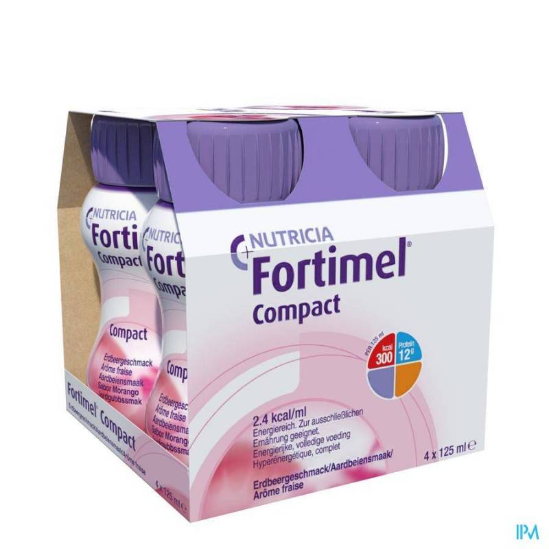 FORTIMEL COMPACT FRAISE 4X125ML