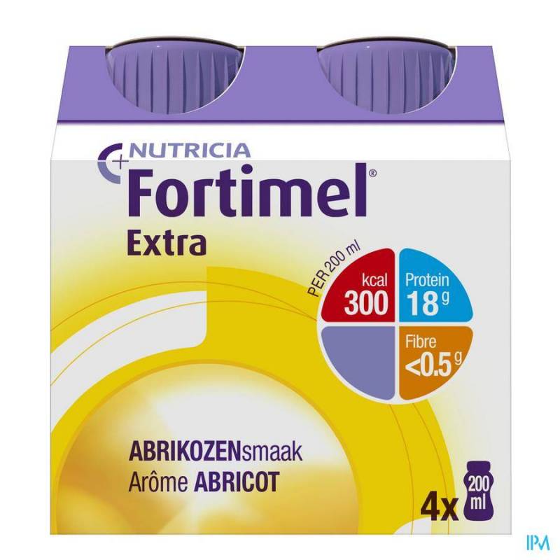 Fortimel Extra Abrikoos Nf 4x200ml Verv.2505014