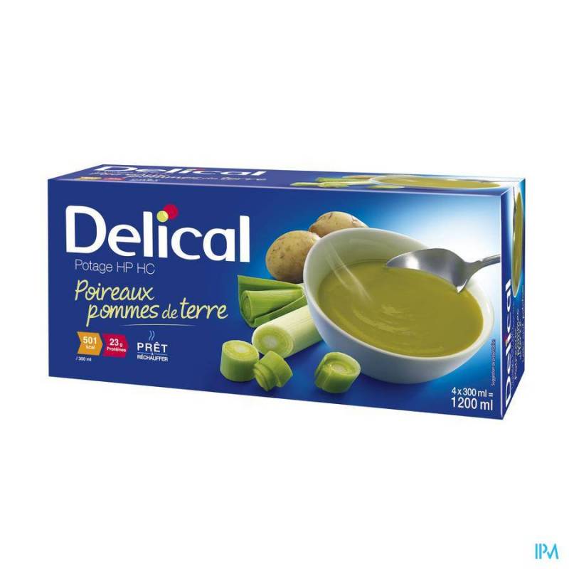 DELICAL POTAGE HP HC POIREAUX POMMES TERRE 4X300ML