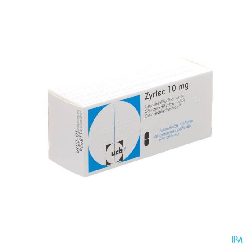 ZYRTEC IMPEXECO COMP PELL 40 X 10MG PIP