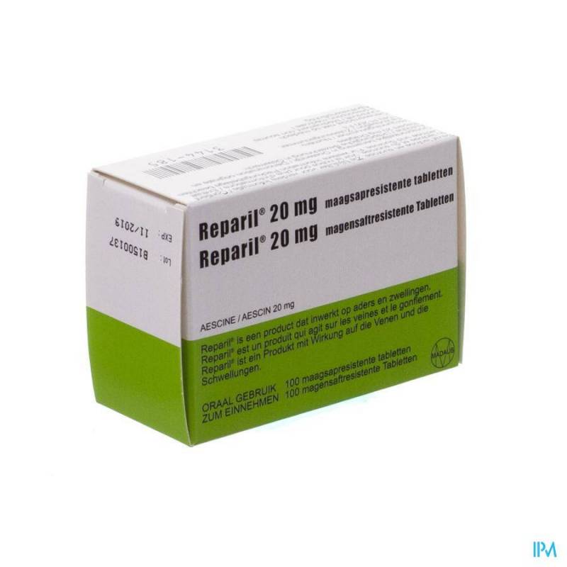 REPARIL IMPEXECO 20MG GASTRO RESIST COMP 100 PIP