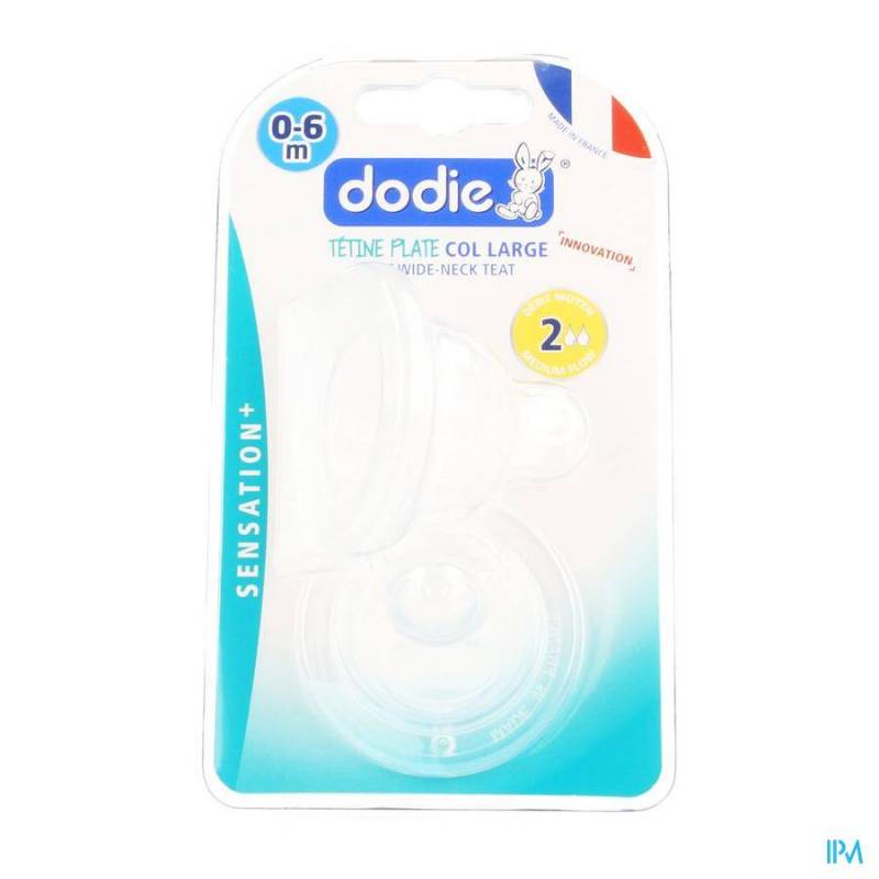 DODIE TETINE PLATE COL LARGE SIL. DEBIT 2 0-6M