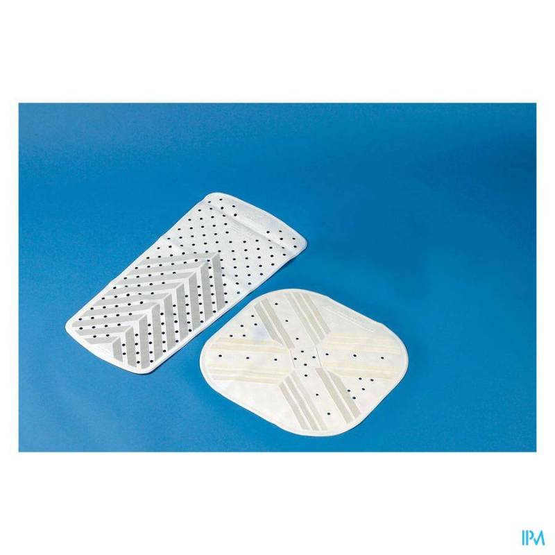 TAPIS BAIN/DOUCHE A/DERAP. CTC VENT. 54X54CM BLANC