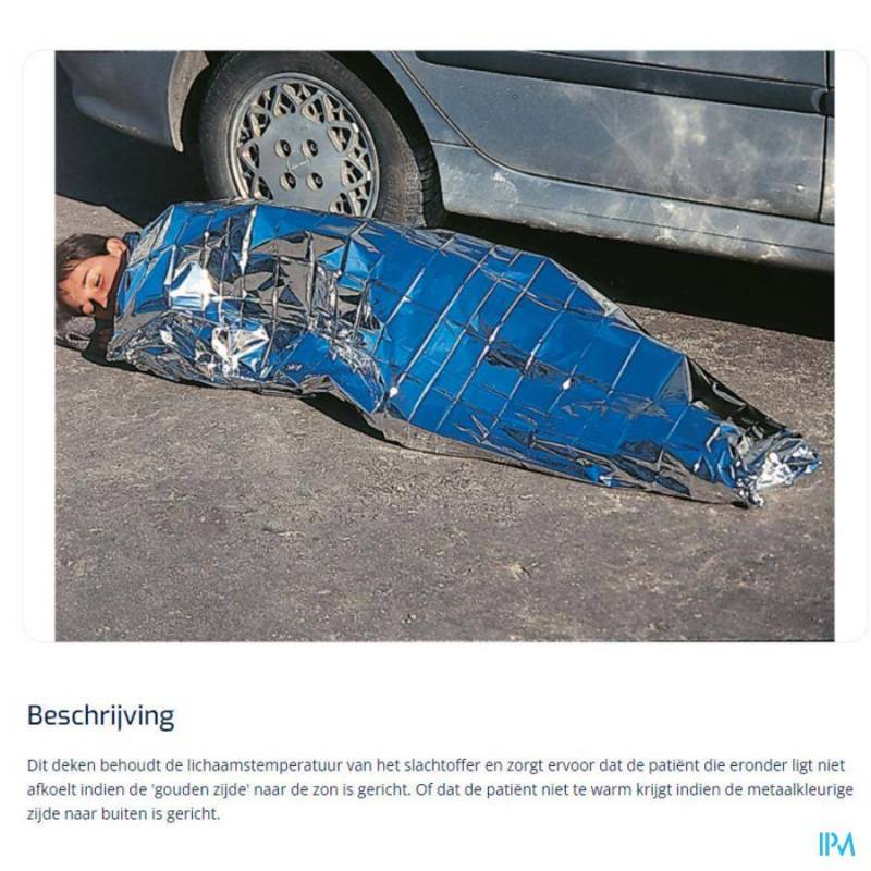 COUVERTURE ISOTHERM DORÉE ARGENT 150 X 2