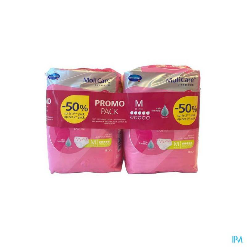 MOLICARE PREMIUM LADY PANTS 5 DROPS M 2X8 PROMO