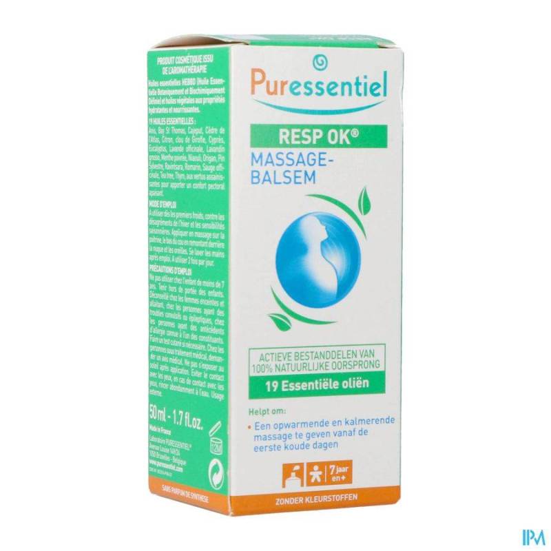 PURESSENTIEL RESPIRATOIRE BAUME 19 HLE ESS 50ML