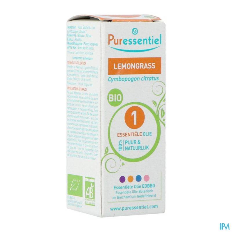 PURESSENTIEL HE LEMONGRASS BIO HLE ESS 10ML