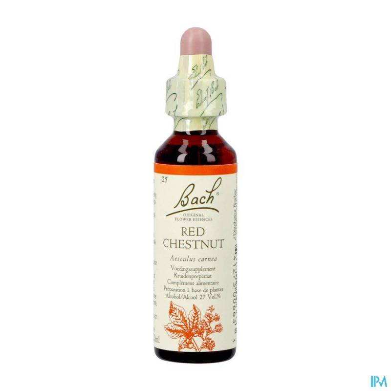 BACH FLOWER REMEDIE 25 RED CHESTNUT 20ML