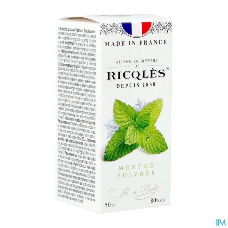 RICQLES ALCOOL DE MENTHE FL 5CL