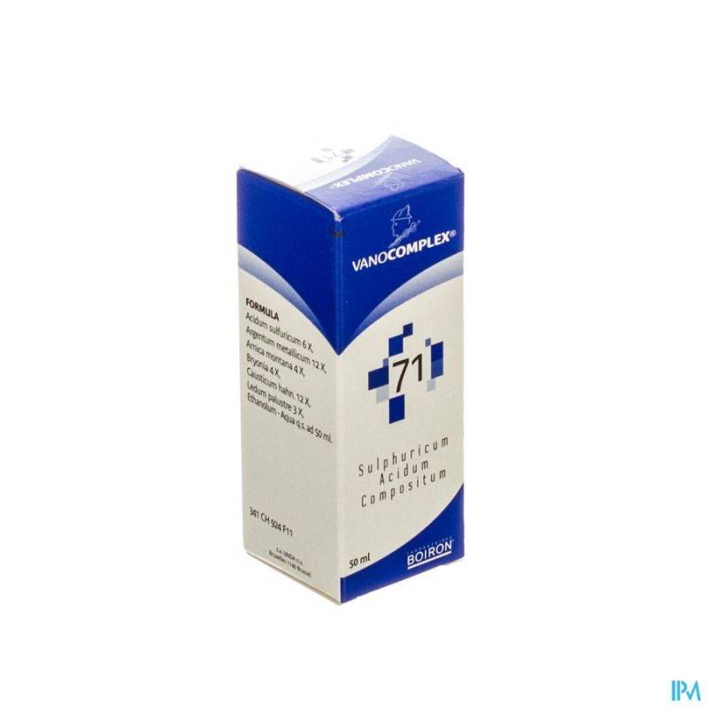 VANOCOMPLEX N71 ACIDUM SULF. GUTT 50ML UNDA