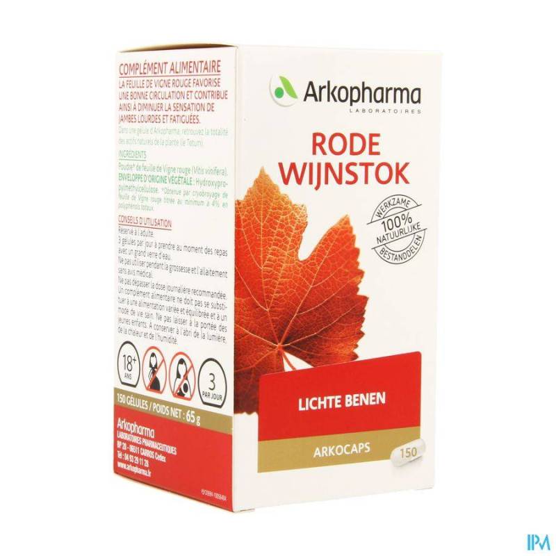 Arkocaps Vitiven Rode Wijnstok Capsules  150