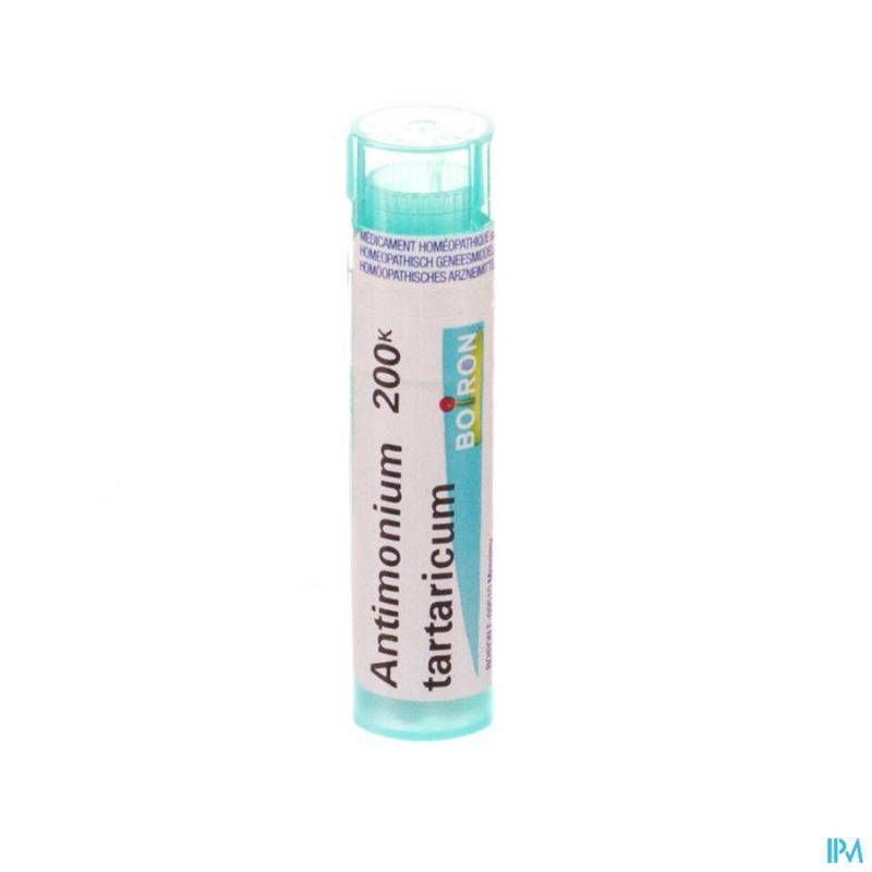 ANTIMONIUM TARTARICUM 200K GR 4G BOIRON