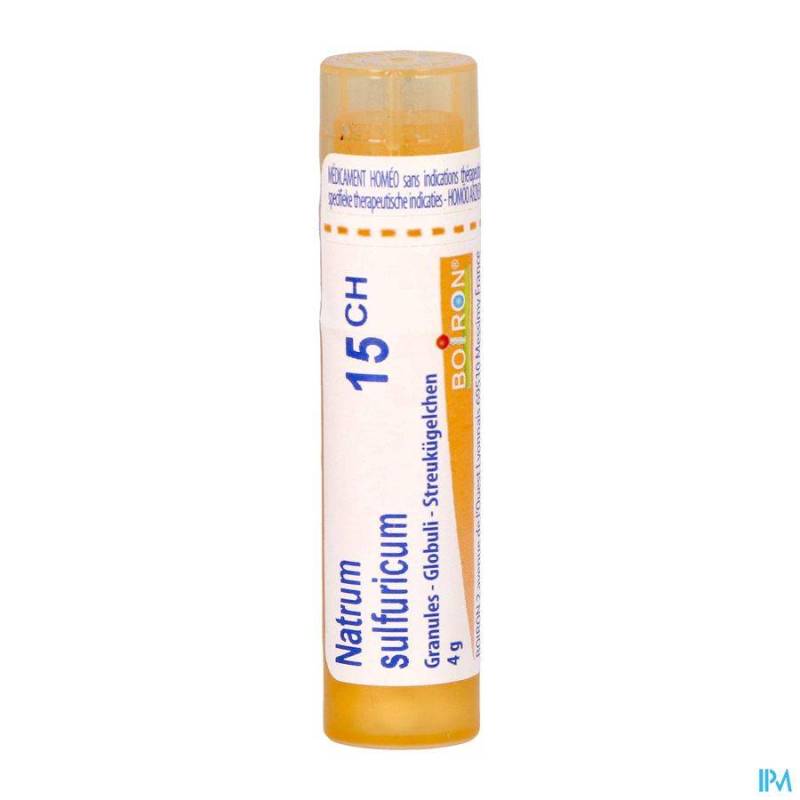 NATRUM SULFURICUM 15CH GR 4G BOIRON