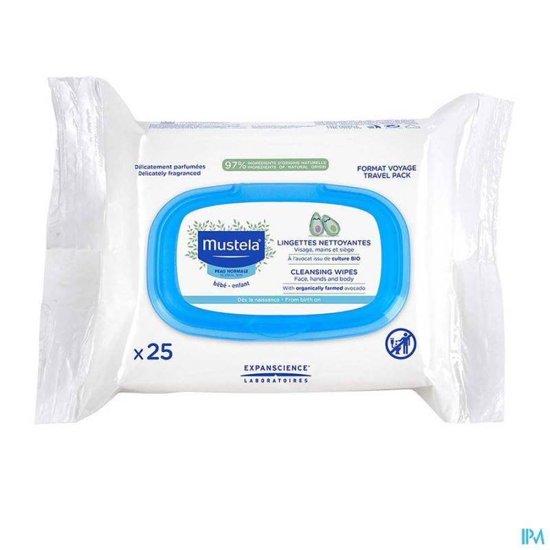 Mustela Reinigende Doekjes Reisformaat 25 Stuks