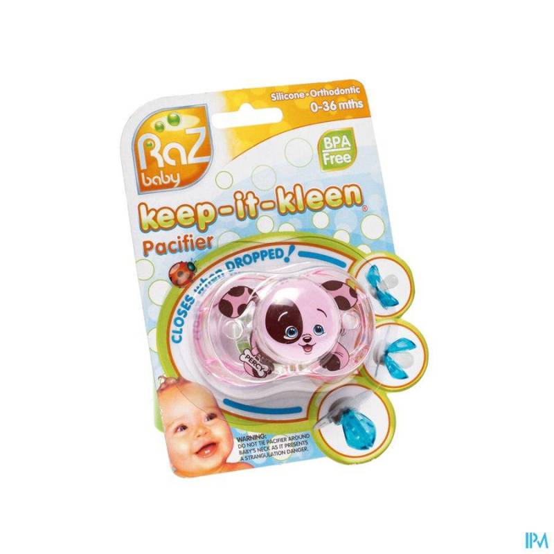 Raz Baby Keep It Clean Fopsp Pink Puppy