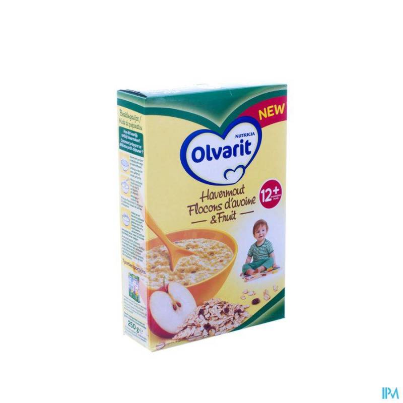 OLVARIT FLOCONS AVOINE & FRUIT 12M 250G