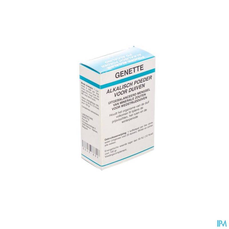 ALCALINE POUDRE GENETTE PIGEONS