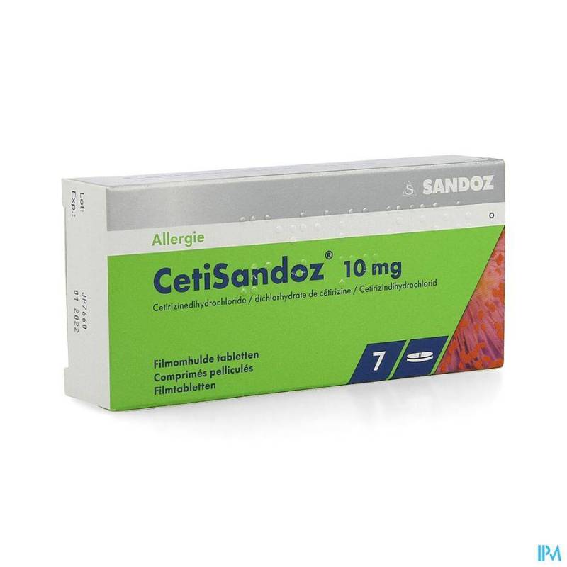 CETISANDOZ SANDOZ COMP 7 X 10 MG  - Generisch