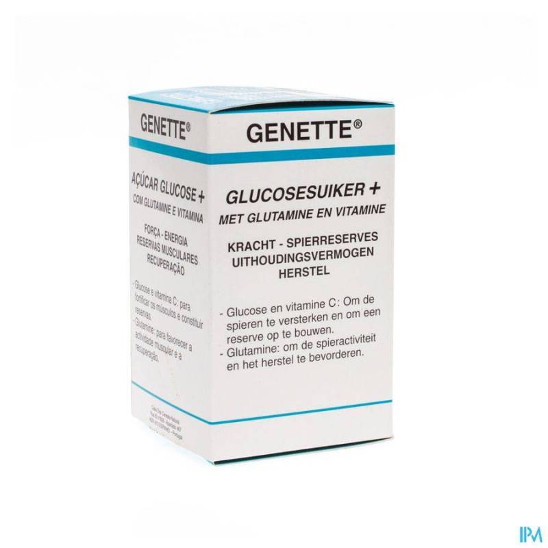 GENETTE SUCRE GLUCOSE + GLUTAMINE + VIT. PDR 380G