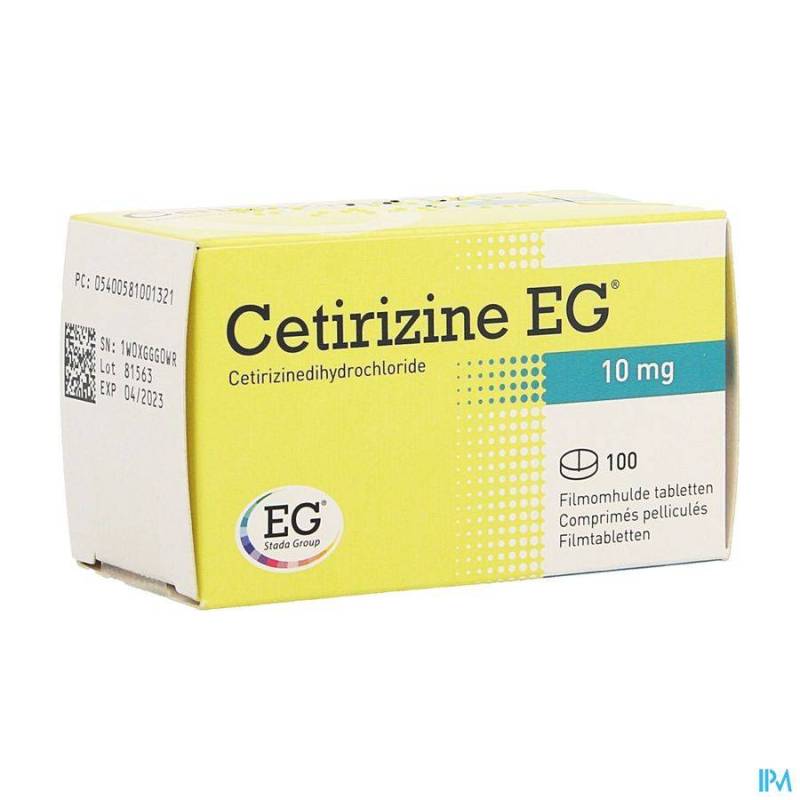 CETIRIZINE EG COMP 100 X 10 MG  - Generisch