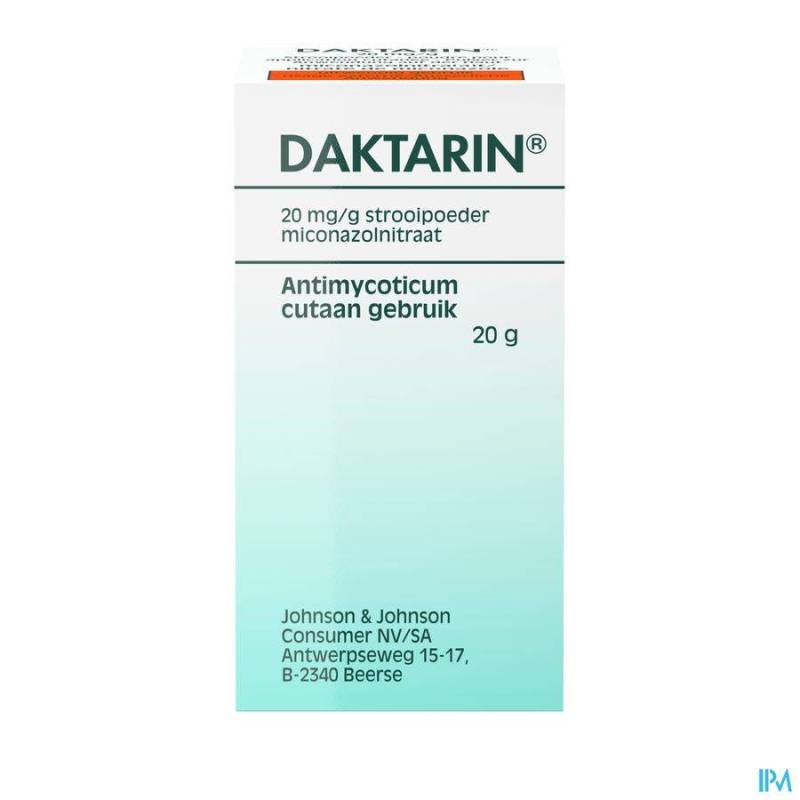 DAKTARIN PULV DERM 1 X 20 G 2%