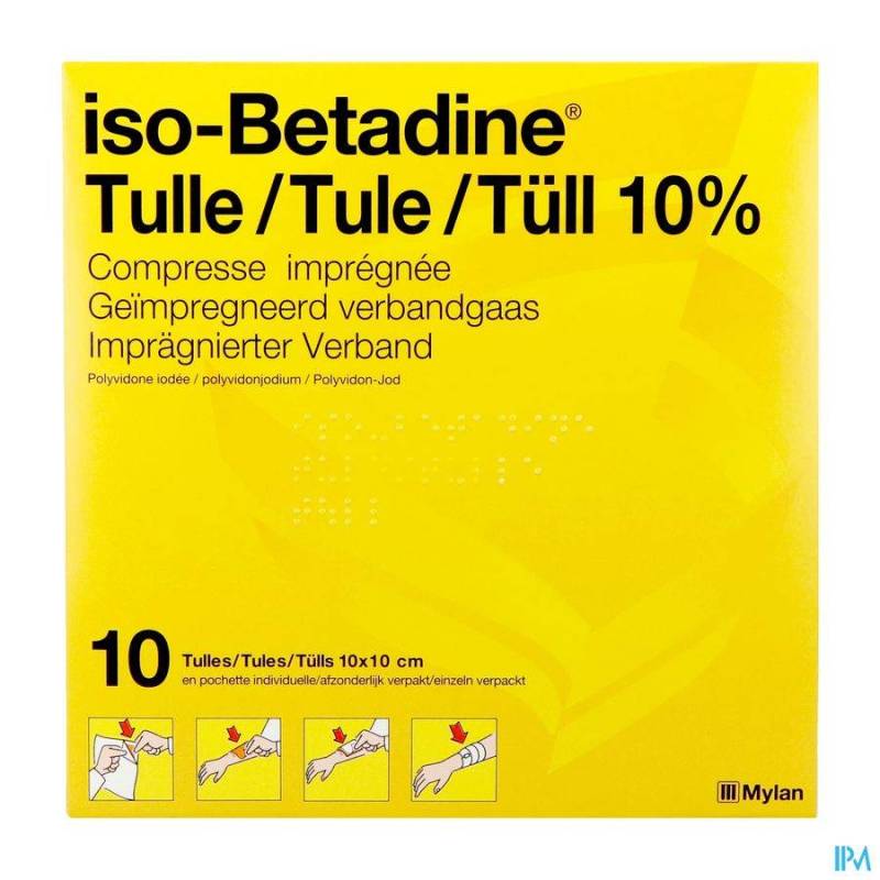 ISO BETADINE TULLES COMPR 10
