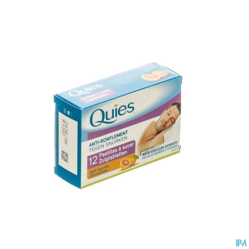 Quies Tegen Snurken Citrussmaak 12 Zuigtabletten