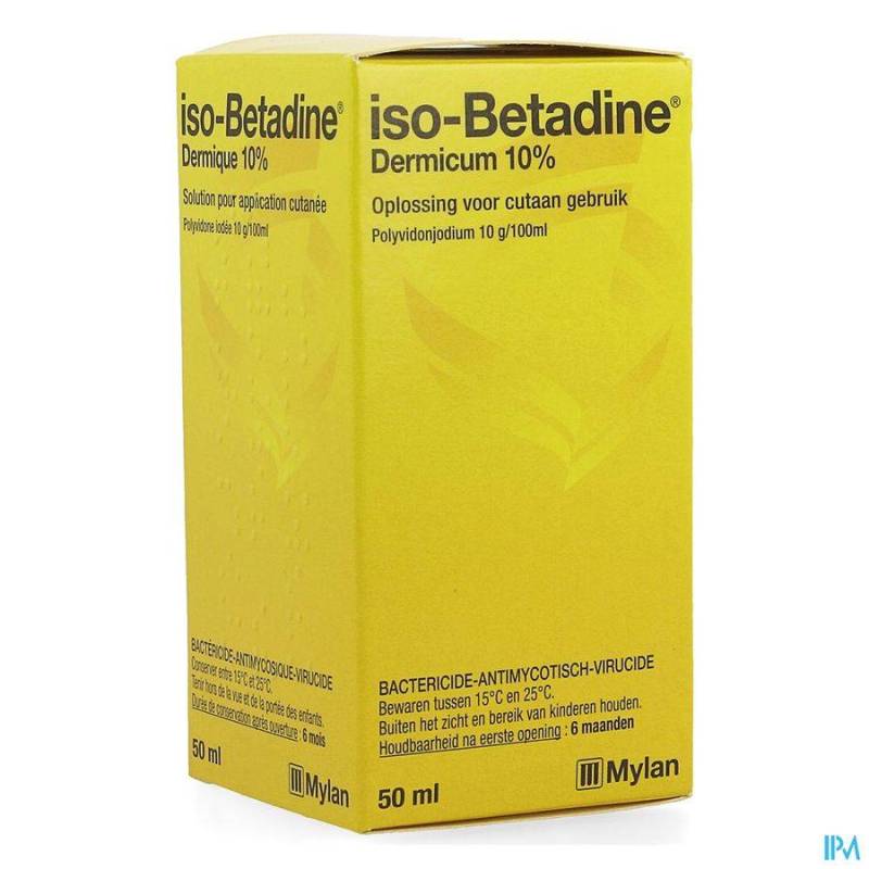 ISO BETADINE DERMIQUE 10% SOL FL 50ML