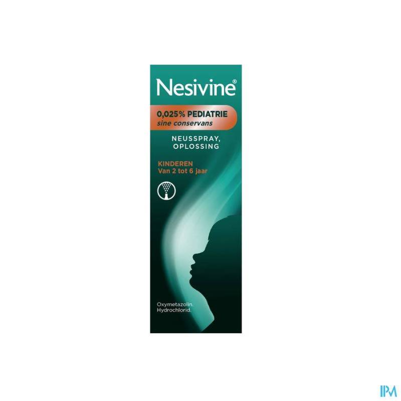 NESIVINE 0,025% SINE CONSERV PED SPRAY NAS 10ML