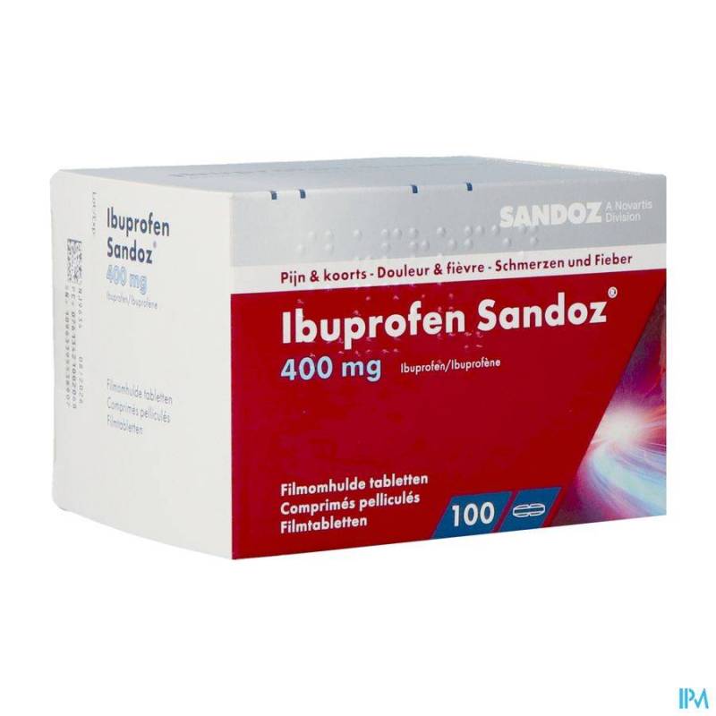 Ibuprofen Sandoz 400mg Tabletten Pell 100x400mg  - Generisch