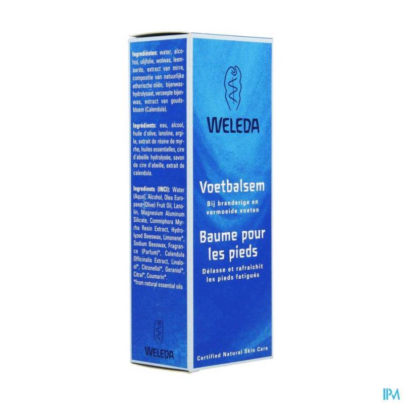 WELEDA BAUME POUR LES PIEDS CREME TUBE 75ML
