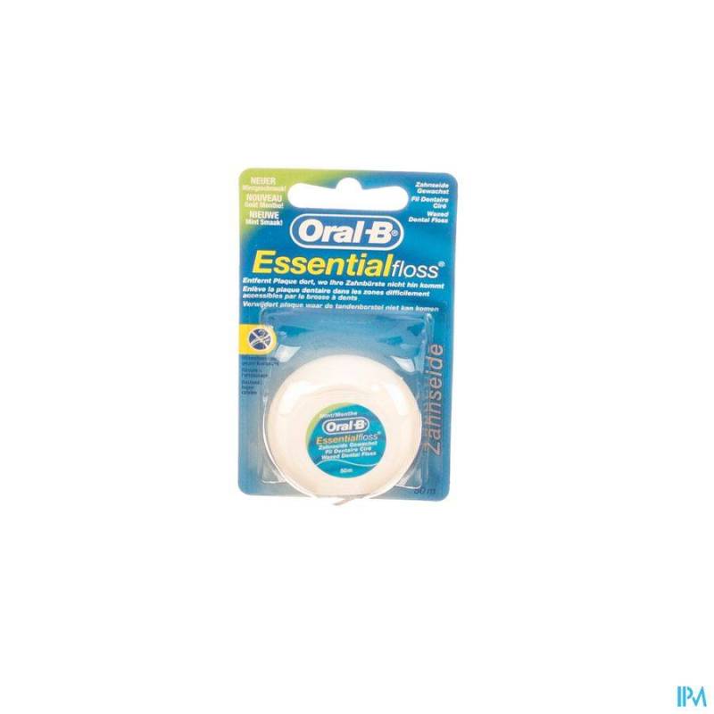 Oral-B Esssential Floss Munt Waxed 50m
