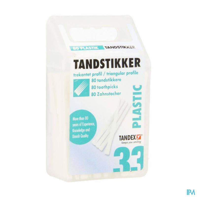TANDEX TOOTHPICKS PLASTIC 80