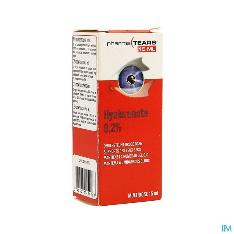 PHARMATEARS 0,2% HYALURON 15ML