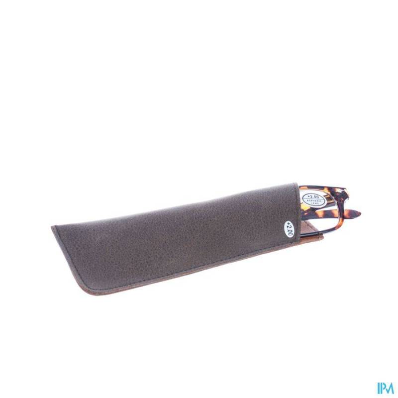 PHARMAGLASSES LUNETTES LECTURE DIOP.+2.00 BROWN