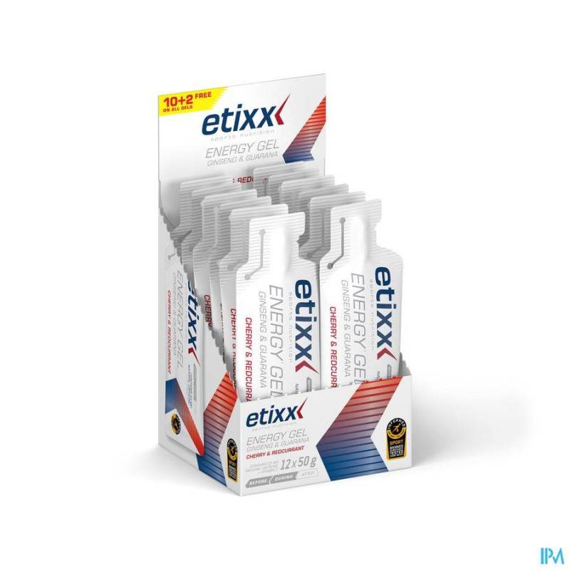 Etixx Energy Gel Ginseng en Guarana 12x50g