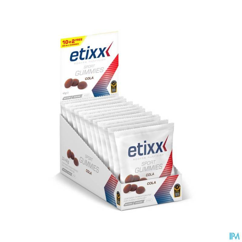 Etixx Sport Gummies Cola 12x40g