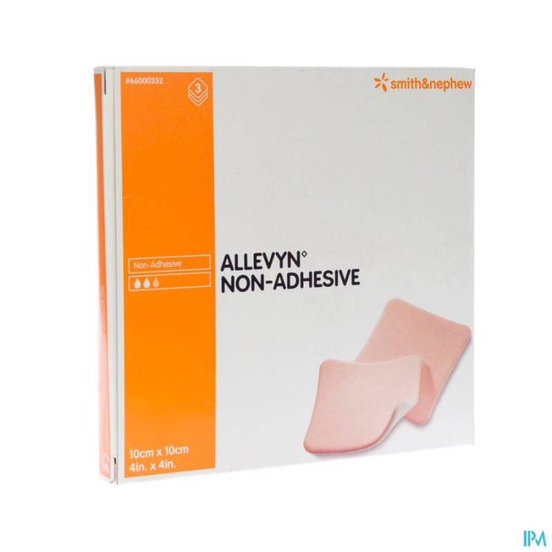 ALLEVYN NON ADH PANS HYDROCEL. 10X10CM 3 66000352