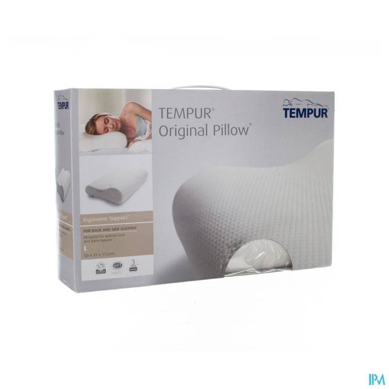 TEMPUR COUSSIN + HOUSSE VELOURS L