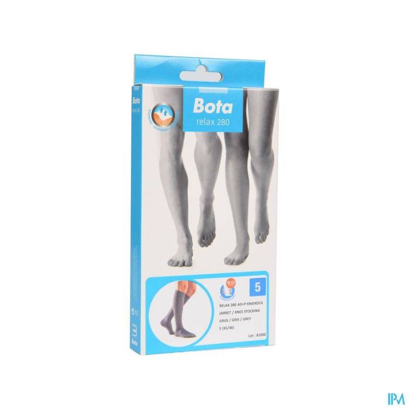 BOTA RELAX 280 BAS JARRET GRIS N5 2