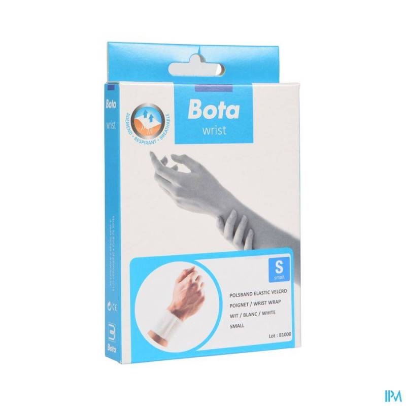 BOTA SERRE-POIGNET ELAST VELCRO WHITE S