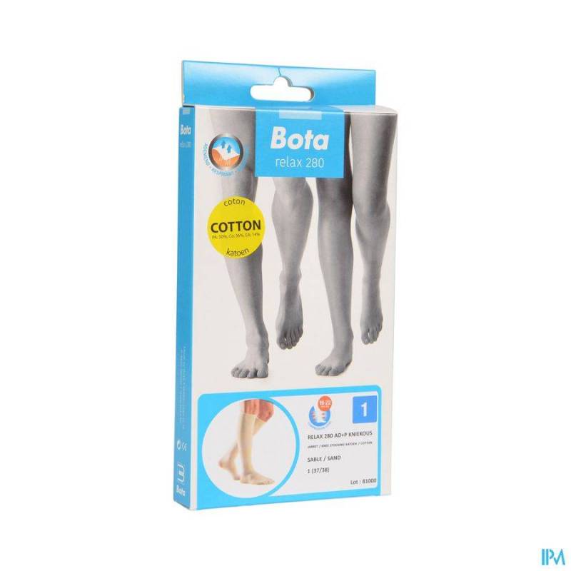 BOTA RELAX 280 COTON BAS JARRET SABLE N1