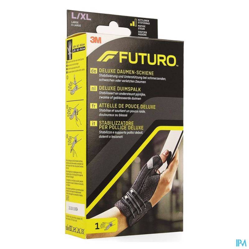 FUTURO ATTELLE POUCE DELUXE NOIR L-XL 16,5-20,3CM