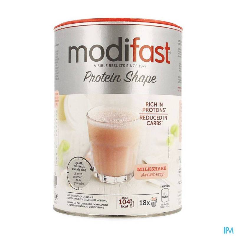 Modifast Protiplus Milkshake Aardbei 540g