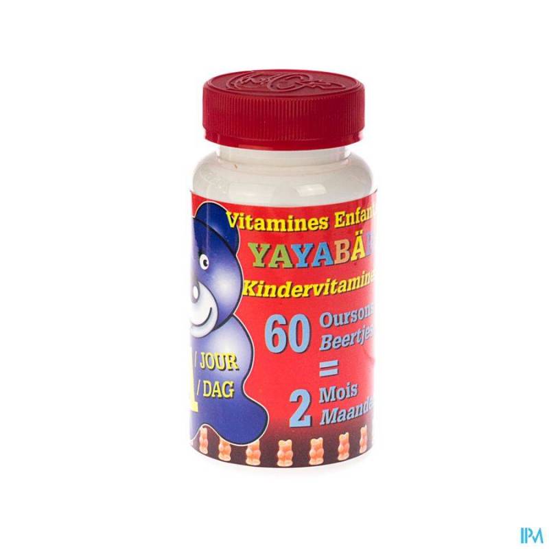 YAYABAR MULTIVITAMINES OURSONS BONBONS 60